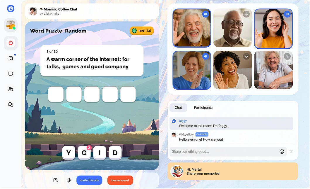 Diggy App Interface
